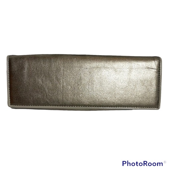 ALDO metallic crossbody/clutch Gold 11" X 4 1/2" - Picture 3 of 7